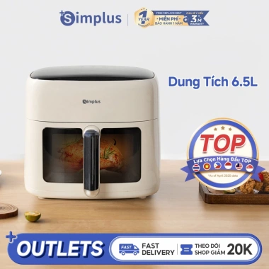 Simplus Nồi Chiên Không Dầu 6.5L 1.500W - Bảo Hành 12 Tháng, Giá 1.289.000₫