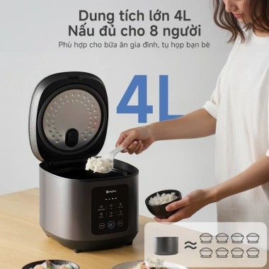 Simplus Nồi Cơm Điện Cảm Ứng 2.4L DFBA008 – Hẹn Giờ 24h, Bảo Hành 1 Năm, 13.9tr
