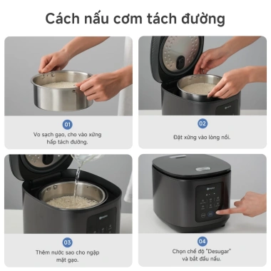 Simplus Nồi Cơm Điện Cảm Ứng 2.4L DFBA008 – Hẹn Giờ 24h, Bảo Hành 1 Năm, 13.9tr
