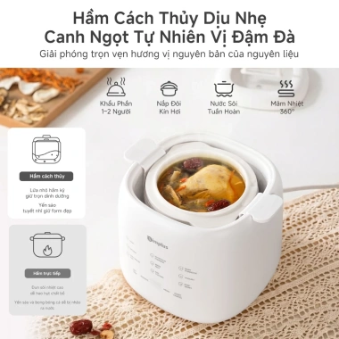 Simplus Nồi Nấu Chậm 1L Nấu Cháo, Chưng Yến, Cách Thuỷ - Bảo Hành 1 Năm, Đổi 1 469.000đ