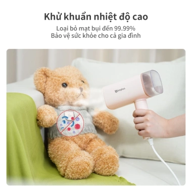 Simplus Pink Bàn là hơi nước cầm tay 180ml 1.200W gấp gọn GTJH020 - Bảo hành 1 năm 1 đổi 1 - Giá ưu đãi 441.900 VND