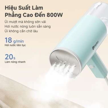 Simplus Pink Bàn Là Hơi Nước Cầm Tay 210ml Gập Gọn Du Lịch - Bảo Hành 1 Năm, Đổi 1