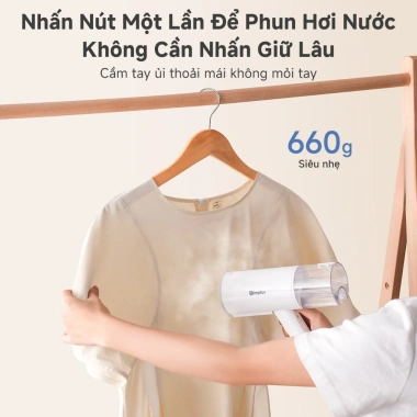 Simplus Pink Bàn Là Hơi Nước Cầm Tay 210ml Gập Gọn Du Lịch - Bảo Hành 1 Năm, Đổi 1