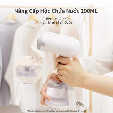 Simplus Pink Bàn Ủi Hơi Nước 1.200W - Bình 290ml, Phun Tự Động, Bảo Hành 1 Năm Đổi 1