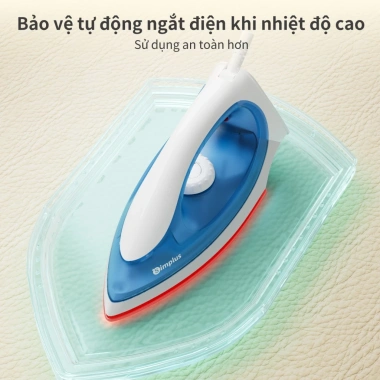 Simplus Pink Bàn ủi khô 1.000W - Nhanh nóng, bảo vệ quá nhiệt, GTJH005, Bảo hành 1 năm 1 đổi 1 - Giá chỉ 202.900 VND
