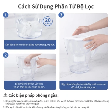 Simplus Pink Bình Lọc Nước Cầm Tay 3.5L LVSH001 Dung Tích Lớn Bảo Hành 1 Năm Đổi 1