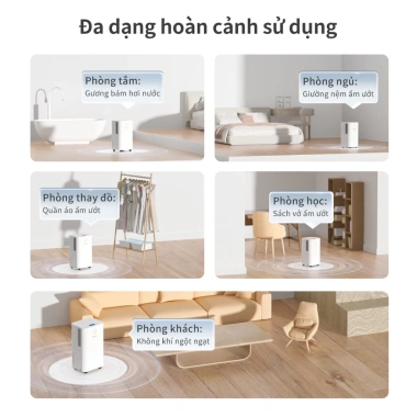 Simplus Pink Máy hút ẩm 12L/D Công suất lớn 3 chức năng cảm ứng Bảo hành 1 năm Đổi 1 3 Simplus Pink Máy hút ẩm 12L/D Công suất lớn 3 chức năng cảm ứng Bảo hành 1 năm Đổi 1 3