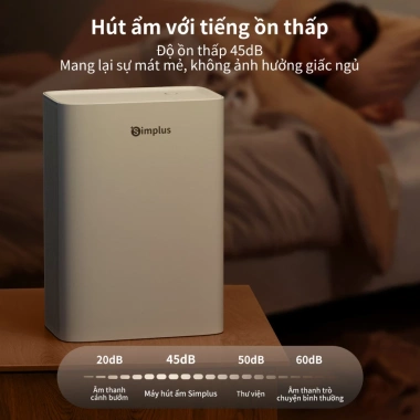 Simplus Pink Máy Hút ẩm & Lọc Không Khí 2-in-1 1.5L, 750ml/ngày - Bảo Hành 1 Năm, Đổi 1, Giá 1.979.000 VND