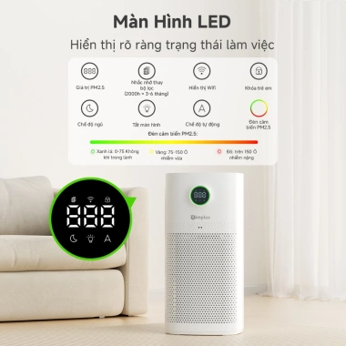 Simplus Pink Máy Lọc Không Khí CADR 460m³/h - Lọc Formaldehyde & PM2.5, Bảo Hành 2 Năm 1 Đổi 1, 3.959.000 VND 8