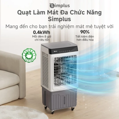 Simplus Pink Quạt điều hòa 24L – Điều khiển từ xa, Bảo hành 1 năm, 1 đổi 1 2