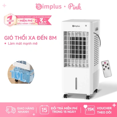 Simplus Pink Quạt làm mát 10L điều hòa gia đình - Điều khiển từ xa LFSH004