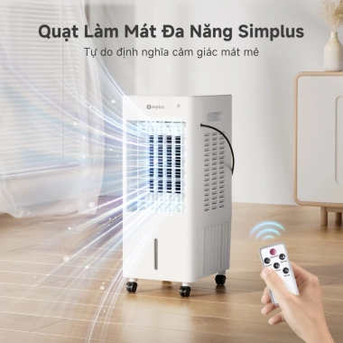 Simplus Pink Quạt làm mát 10L điều hòa gia đình - Điều khiển từ xa LFSH004