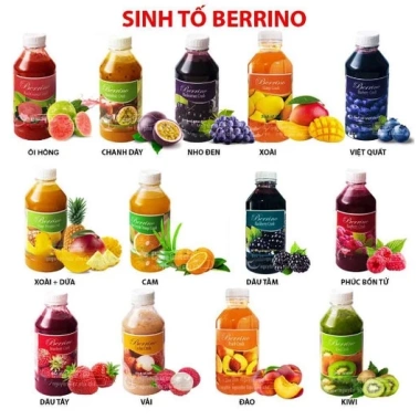 Sinh tố BERINO chia 120ml - Chai nhỏ, giá test món 23.650đ, giảm giá, dinh dưỡng