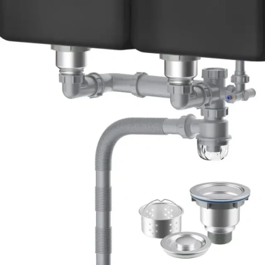 Siphong chậu rửa bát 2 ngăn ống cứng, thiết kế chắc chắn, giá 552.328đ Siphong chậu rửa bát 2 ngăn ống cứng, thiết kế chắc chắn, giá 552.328đ