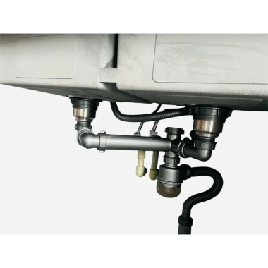 Siphong chậu rửa bát 2 ngăn ống cứng, thiết kế chắc chắn, giá 552.328đ