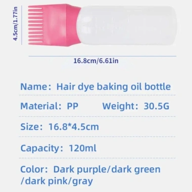 Sirenu Lược Bình Răng 120ml + Bình Nhuộm Tóc Đổ Lại - Dụng Cụ Salon Nhựa Nhiều Màu, Applicator Dầu Gội, Giá 41.910₫ 2 Sirenu Lược Bình Răng 120ml + Bình Nhuộm Tóc Đổ Lại - Dụng Cụ Salon Nhựa Nhiều Màu, Applicator Dầu Gội, Giá 41.910₫ 2