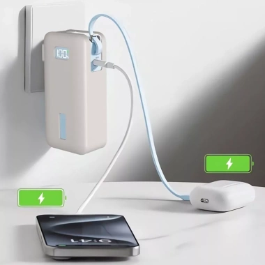 SIRENXI A1.637 - Ốp chống sốc, chống bụi, màu trơn mềm bảo vệ Anker Nano 3 10.000mAh 30W du lịch 3