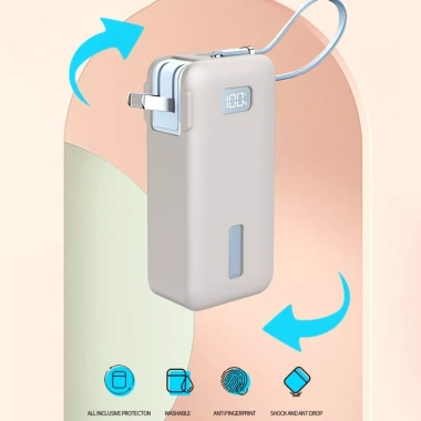 SIRENXI A1.637 - Ốp chống sốc, chống bụi, màu trơn mềm bảo vệ Anker Nano 3 10.000mAh 30W du lịch 9