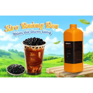 Siro Đường Đen Boduo 2L - Nguyên liệu cao cấp cho trà sữa, làm bánh, pha chế