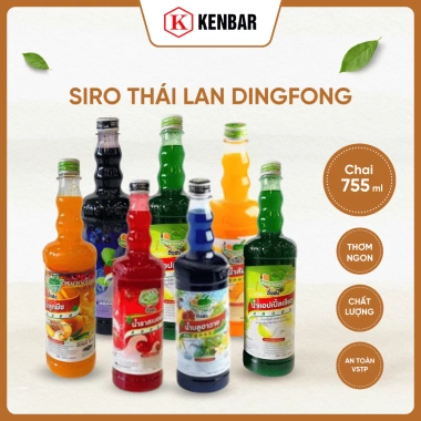 Siro Thái Lan DingFong KENBAR 755ml - Nguyên liệu pha chế cocktail, đá bào, trà sữa, nước ép, sữa chua, giảm giá 82.000₫