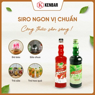 Siro Thái Lan DingFong KENBAR 755ml - Nguyên liệu pha chế cocktail, đá bào, trà sữa, nước ép, sữa chua, giảm giá 82.000₫