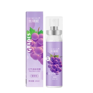SIRUINI Spray Vệ Sinh Miệng Trái Cây 20ml Hương Đào Trắng Bạc Hà Nho Đào – Hơi Thở Thơm Lâu Giá 58.300₫