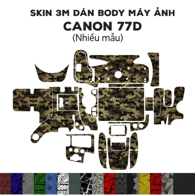 Skin 3M cho Canon 77D – Film dán chống bám bẩn, bảo vệ body, giá chỉ 220.000₫