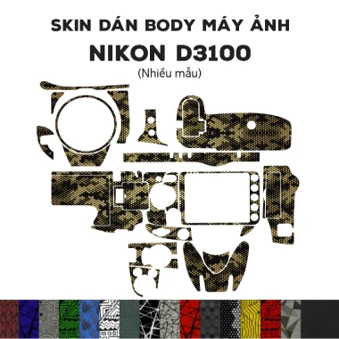 Skin 3M cho Nikon D3.100 - Film dán chống bám bẩn, bảo vệ body máy, giảm 20%