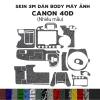 Skin 3M dán Canon 40D - Film bảo vệ chống bám bẩn, giá ưu đãi 220.000₫