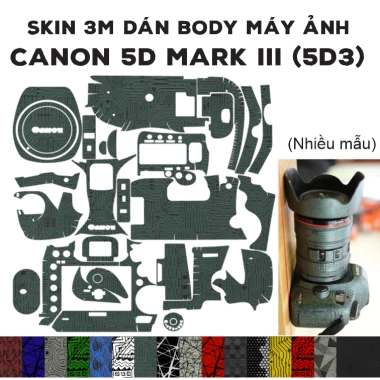 Skin 3M dán Canon 5D Mark III - Miếng film dán chống bám bẩn, giá 350.000đ