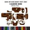 Skin 3M dán Canon 60D - Film bảo vệ chống bám bẩn, giảm giá 220k