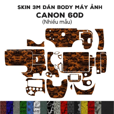 Skin 3M dán Canon 60D - Film bảo vệ chống bám bẩn, giảm giá 220k