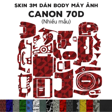 Skin 3M dán Canon 70D – Film bảo vệ chống bám bẩn, giá chỉ 350.000₫