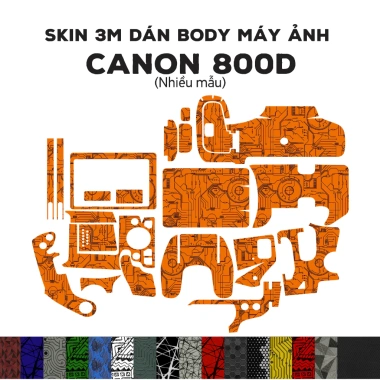 Skin 3M dán Canon 800D - Miếng film chống bám bẩn, giá chỉ 220.000₫