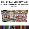 Skin 3M Dán Lens Viltrox AF 56mm F1.4 E cho Sony - Film 3M chống trơn trượt, giảm giá 80.000 VND