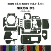 Skin 3M dán Nikon D3 - Miếng film chống bám bẩn, bảo vệ body, giảm giá 300.000