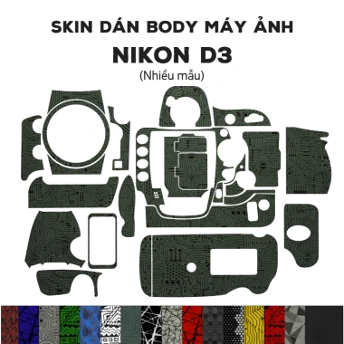 Skin 3M dán Nikon D3 - Miếng film chống bám bẩn, bảo vệ body, giảm giá 300.000