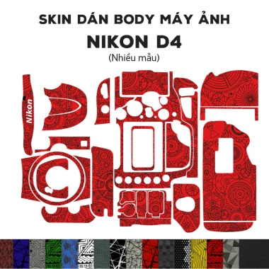Skin 3M dán Nikon D4 - Miếng film chống bám bẩn, bảo vệ body, giá ưu đãi 300.000₫
