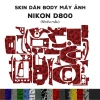 Skin 3M dán Nikon D800 - Film bảo vệ body chống bám bẩn, giá ưu đãi 300.000
