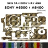 Skin 3M dán Sony A6.300 A6.400 - Film bảo vệ chống bám bẩn, nhiều mẫu, chỉ 230k