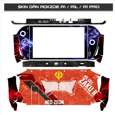 Skin dán AOKZOE A1/A1L/A1 Pro custom MS-06S – Film 3M vân nổi, đã cắt chi tiết, chỉ 250.000₫ 2