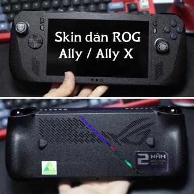 Skin dán Asus ROG Ally & Ally X đen nhám sần - Film 3M, tùy chỉnh, giảm còn 250k