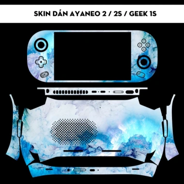Skin dán AYANEO 2, 2s, Geek 1s, KUN vân đá xanh - 3M vân nổi, cắt sẵn - Giá 250.000₫