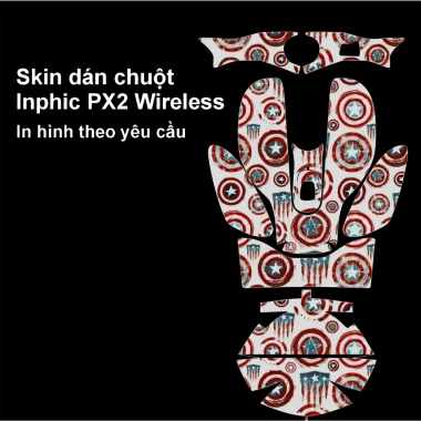 Skin dán chuột Inphic PX2 Wireless tùy hình: Film 3M chống trượt, chỉ 55.000đ 2