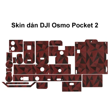 Skin dán DJI Osmo Pocket 2 Nordic đỏ - 3M vân nổi, chống xước, custom, giá 150.000 Skin dán DJI Osmo Pocket 2 Nordic đỏ - 3M vân nổi, chống xước, custom, giá 150.000