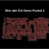 Skin dán DJI Osmo Pocket 2 Nordic đỏ - 3M vân nổi, chống xước, custom, giá 150.000 2