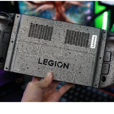Skin dán Lenovo Legion Go & Go 2 - Mạch điện xám Gray Titan, Film 3M vân nổi, nhập khẩu US, chỉ 450.000