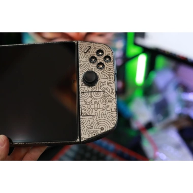 Skin dán Lenovo Legion Go & Go 2 - Mạch điện xám Gray Titan, Film 3M vân nổi, nhập khẩu US, chỉ 450.000