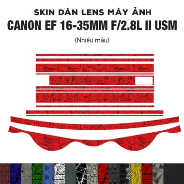 Skin dán Lens CANON EF 16-35mm f/2.8L II USM - Film 3M vân nổi, bảo vệ cao cấp, giá 280.000đ