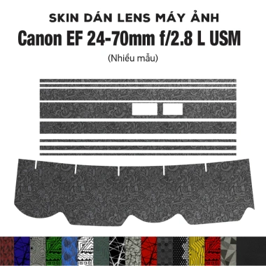 Skin dán lens Canon EF 24-70mm f/2.8 L USM - Film 3M vân nổi, giá 300.000 VND